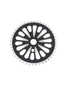 Steel Chainring 337-1 1/2 X 1/8 44t Chrome/Black.